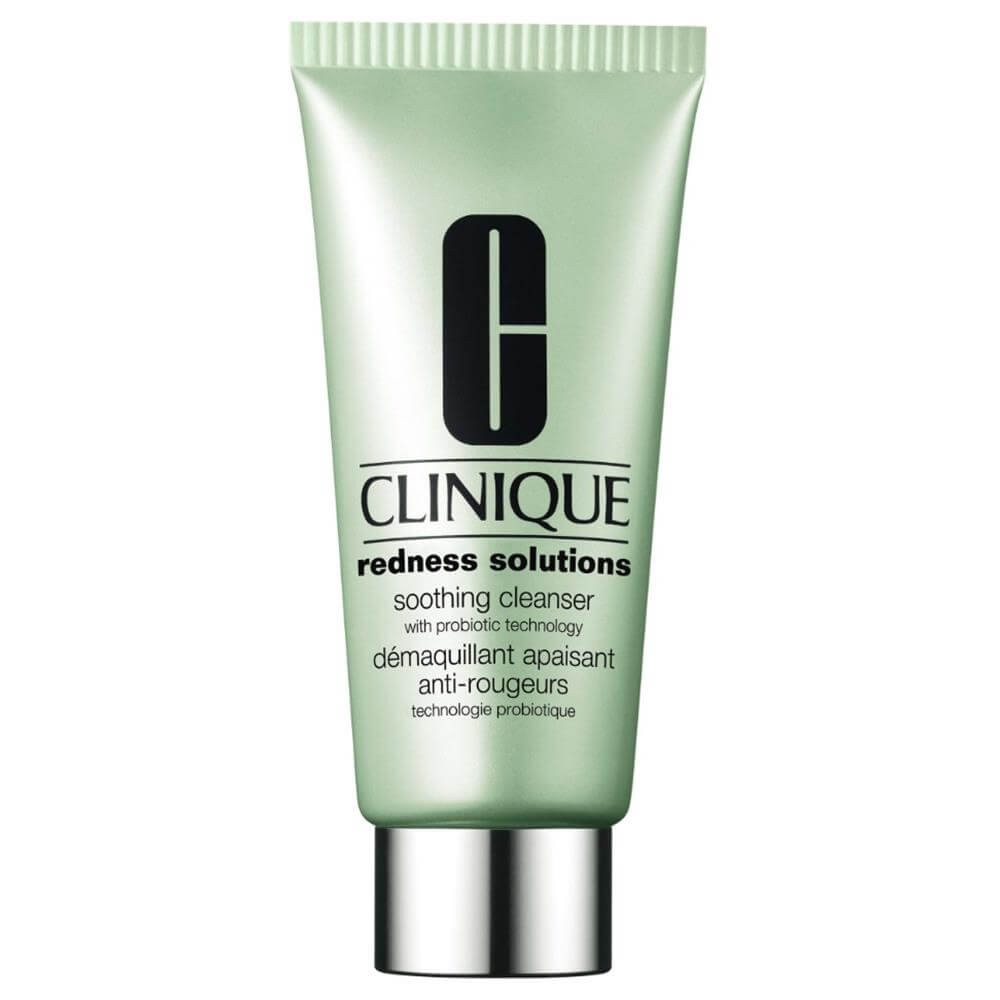 how to use clinique redness solutions soothing cleanser